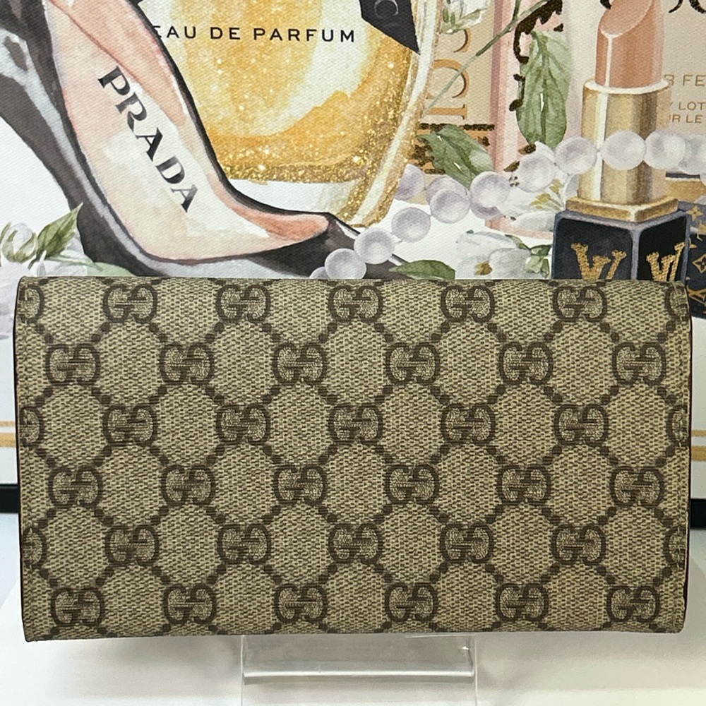 GUCCI GG Supreme Monogram Continental Wallet 😍🔥 - image 8